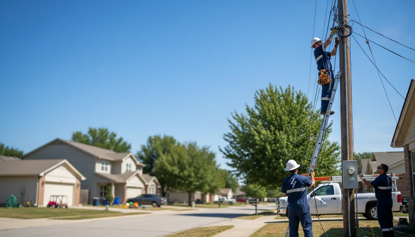 Residential electrician providing installation services in Woodville, MS